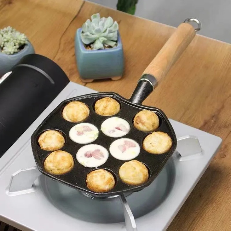 Cast Iron Corn - Baking Takoyaki Pan 14 Holes Gift