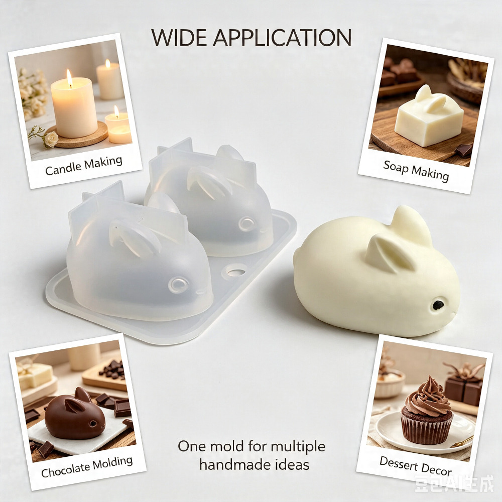 3D Mini Rabbit Silicone Mold F - Bunny Cake Mold review and price