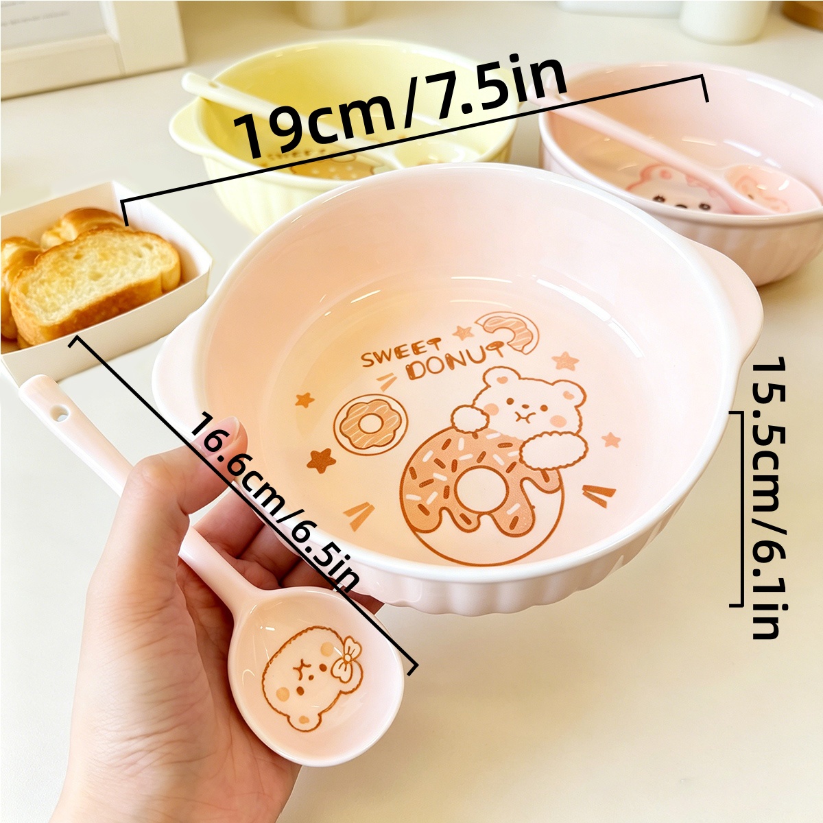 7.5 Inch Cute Cartoon Bear Rab - Dim Sum Basket review and price