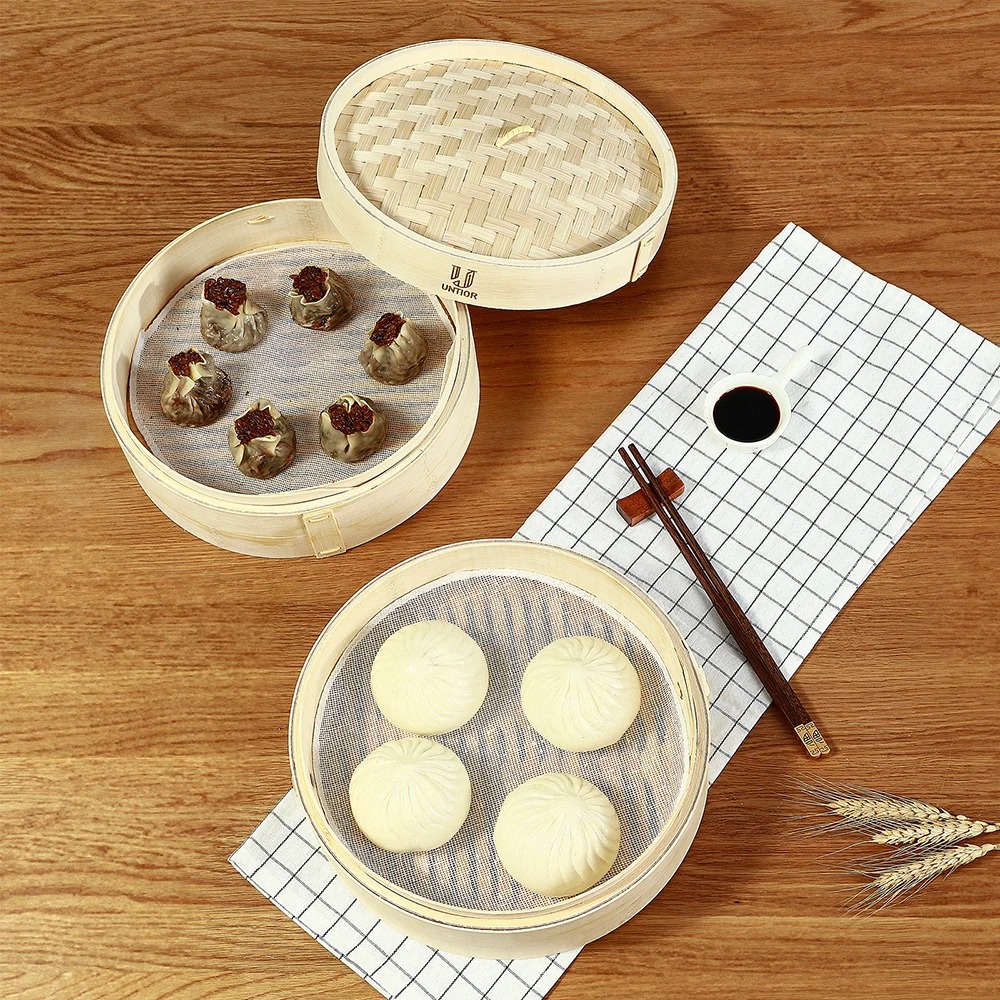 Bamboo Steamer Basket with Lid - Bao Steamer Bamboo review and price