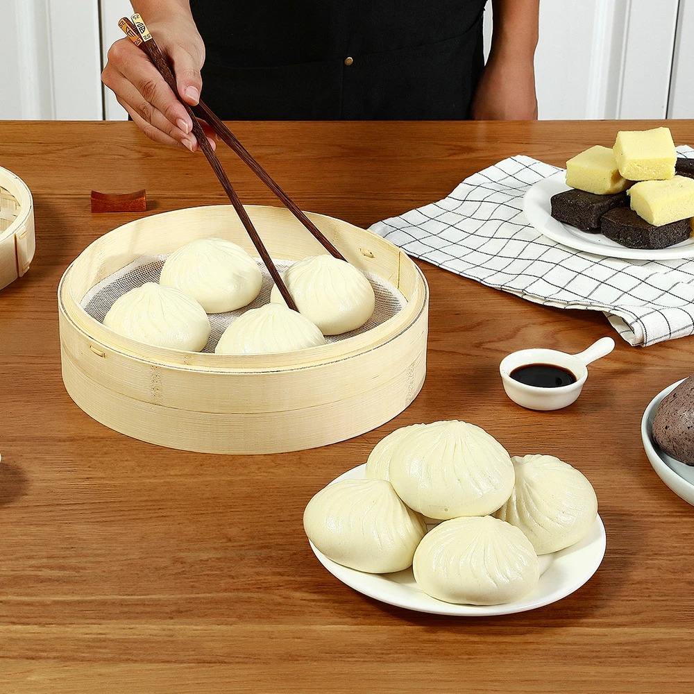 Bamboo Steamer Basket with Lid - Bao Steamer Bamboo review and price