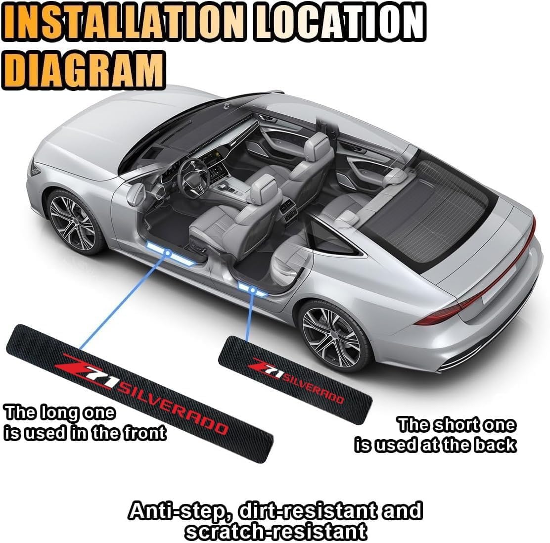 Car Door Sill Plate Guard Stic - Crepe Pan Carbon review and price