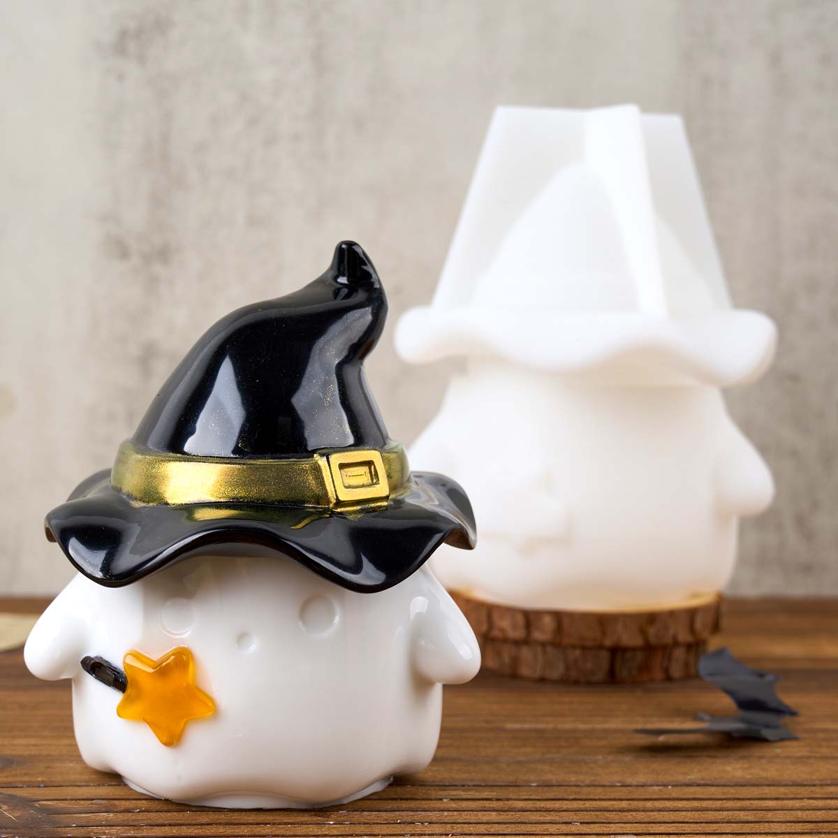 Hat Ghost Candle Jar Silicone  - Potsticker Mold review and price