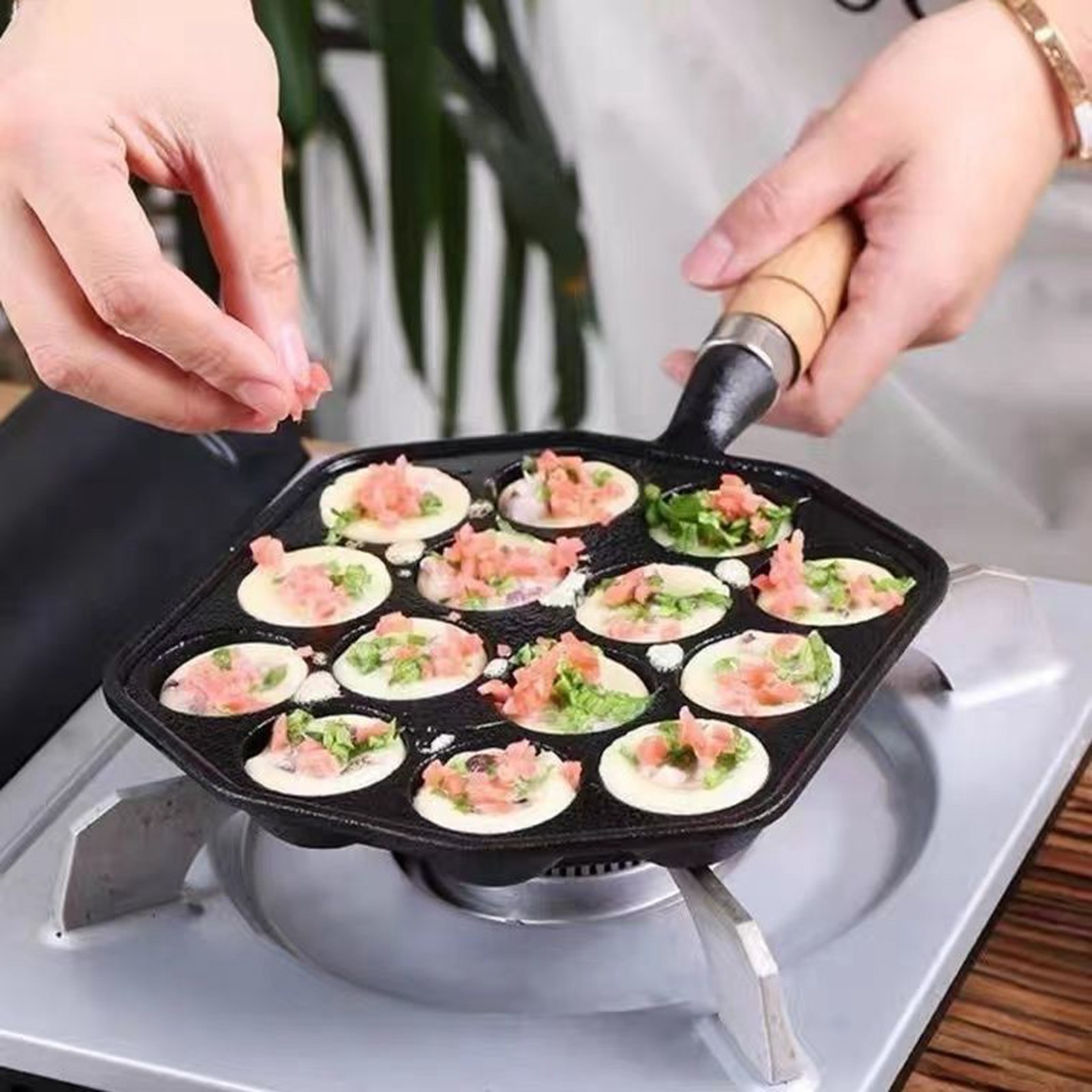 14 Holes Takoyaki Pan Nonstick - Takoyaki Grill Plate review and price