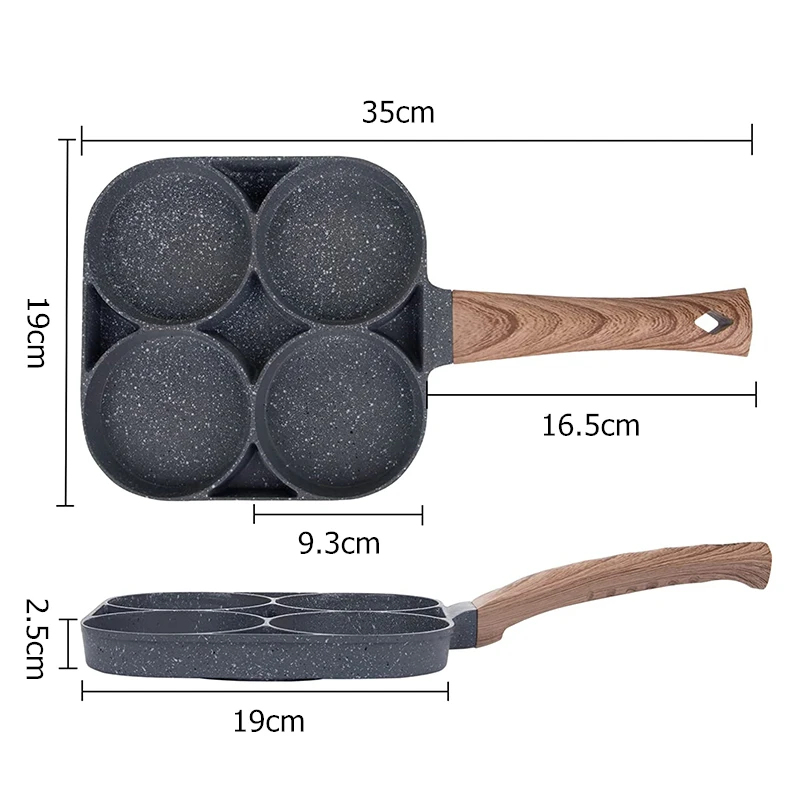 Pancake Egg Frying Pan 4 Cups  - Mini Pancake Griddle review and price