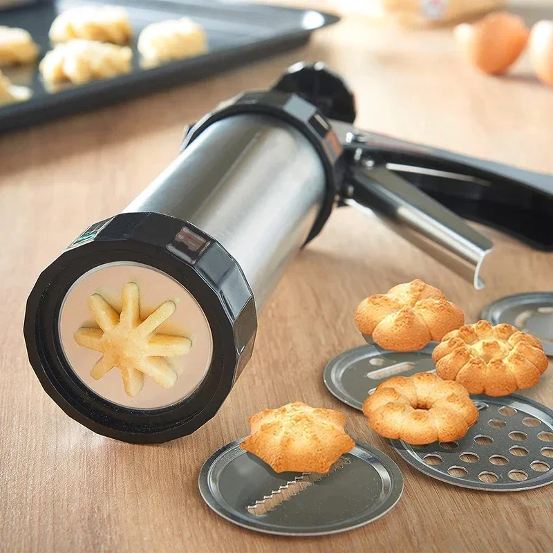 Cookie Press Gun Kit Stainless - Churros Maker Gun review and price