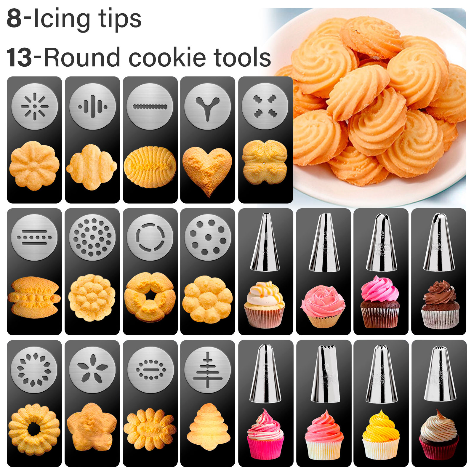 GMOX Cookie Press Gun and Tips - Churros Maker Gun review and price