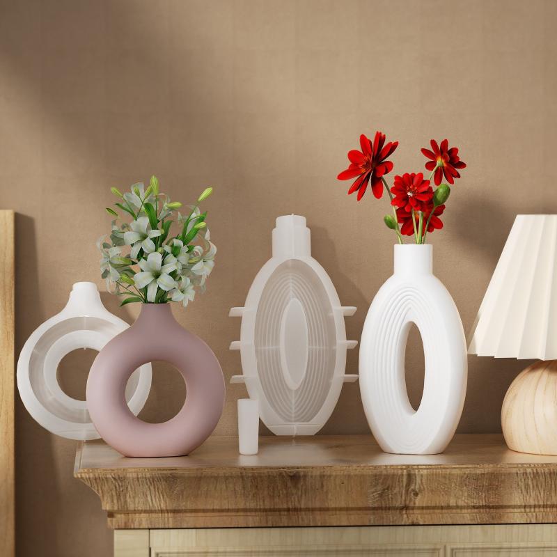 New Nordic Donut Shape Vase Si - Donut Mold Silicone review and price
