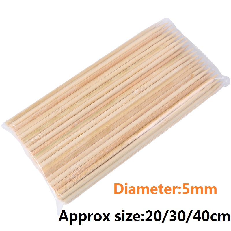 20/30/40cm x 5mm Bamboo Wooden - Corn Dog Stick review and price
