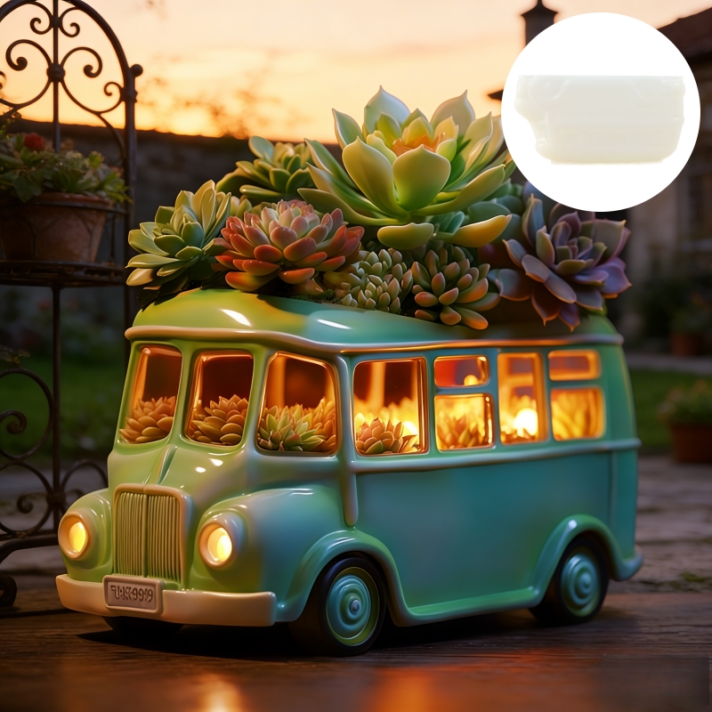 Bus succulent plant flowerpot  - Potsticker Mold review and price