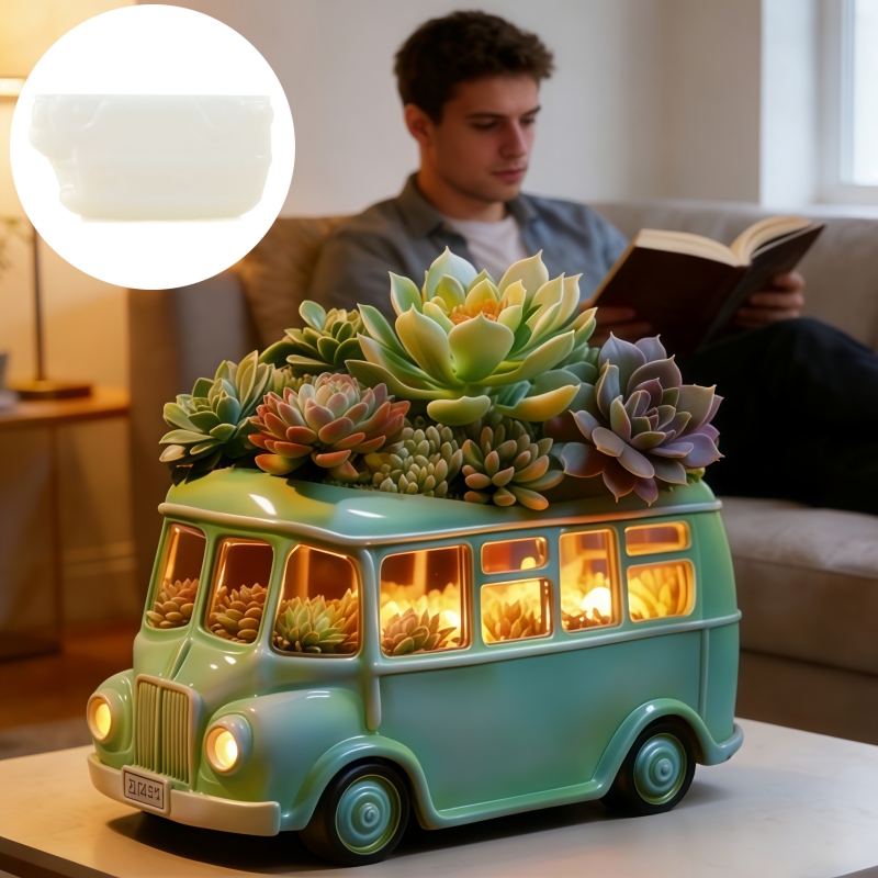 Bus succulent plant flowerpot  - Potsticker Mold review and price