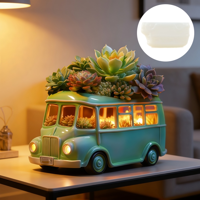 Bus succulent plant flowerpot  - Potsticker Mold review and price