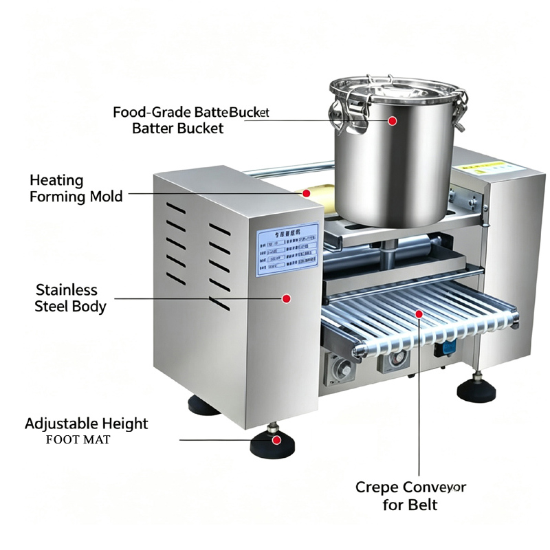 Automatic Mille Crepe Machine  - Spring Roll Wrapper review and price