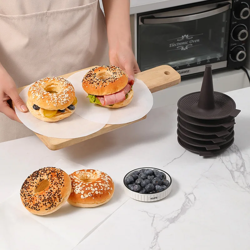 6Pcs Bagel Tools Silicone Mold - Donut Mold Silicone review and price