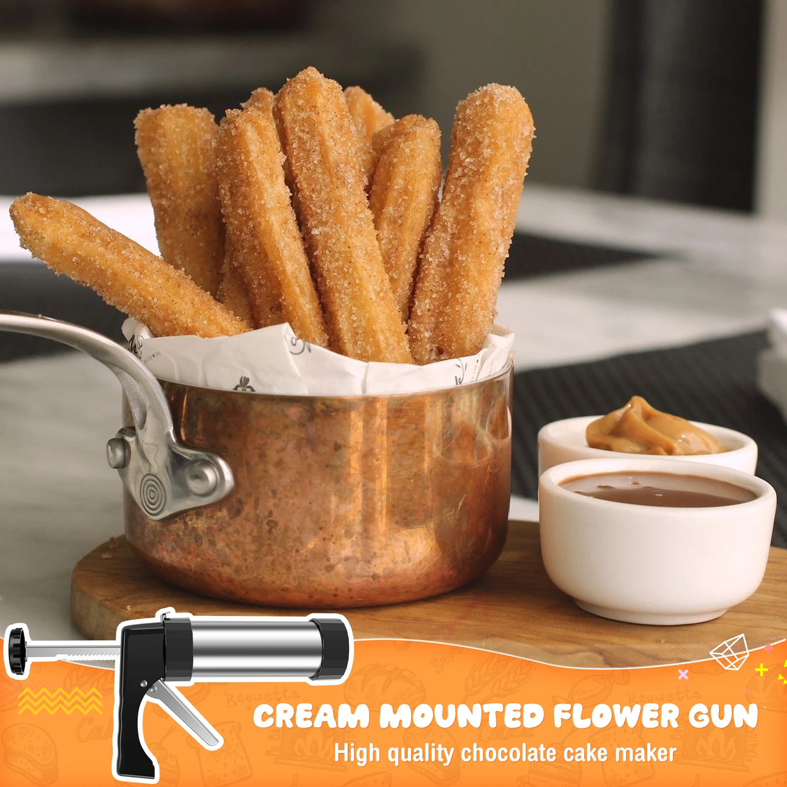 Churro Maker Machine Stainless - Churros Maker Gun review and price