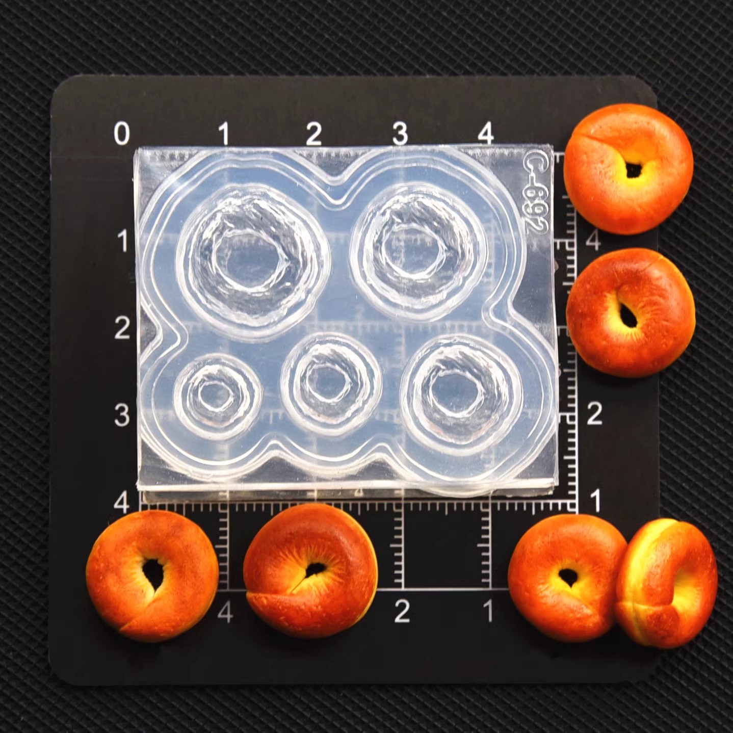 Polymer Clay Mini 3D Bagel Bre - Donut Mold Silicone review and price