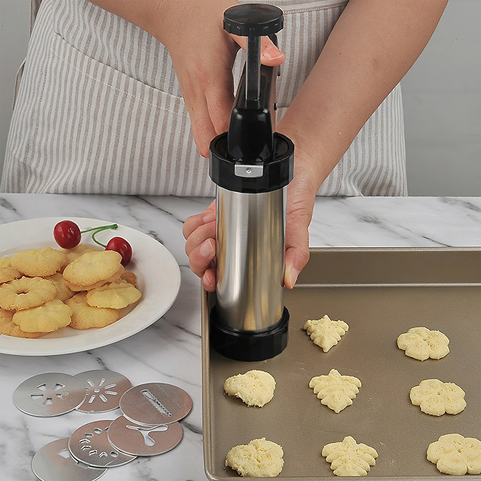 Christmas Cookie Press Gun and - Churros Maker Gun review and price