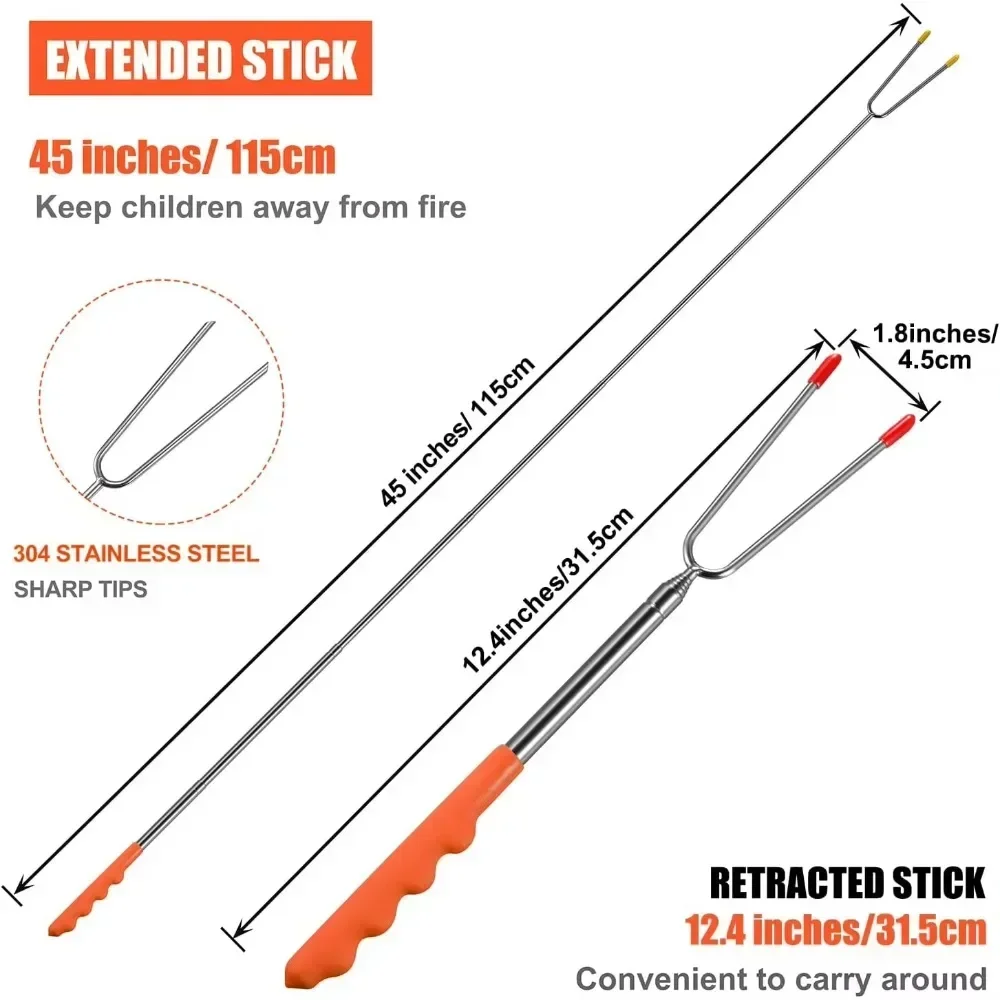 New BBQ Forks Telescopic  Barb - Corn Dog Stick review and price